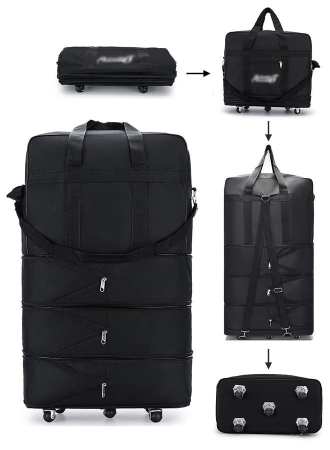 DURKU Expandable Foldable Luggage Bag Suitcase Collapsible Rolling Travel Luggage Bag Duffel Bag for Men and Women Lightweight Suitcases - Image 1